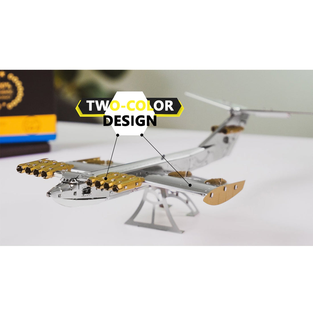Caspian Sea Monster Ekranoplan metal DIY kit